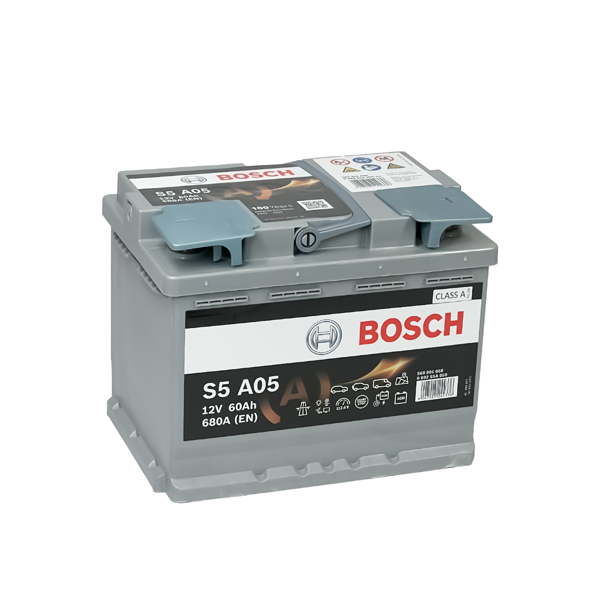 DIN60L AGM BOSCH BATTERY 60AH