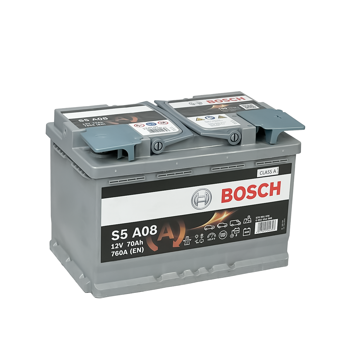 DIN70L BOSCH AGM BATTERY 70AH