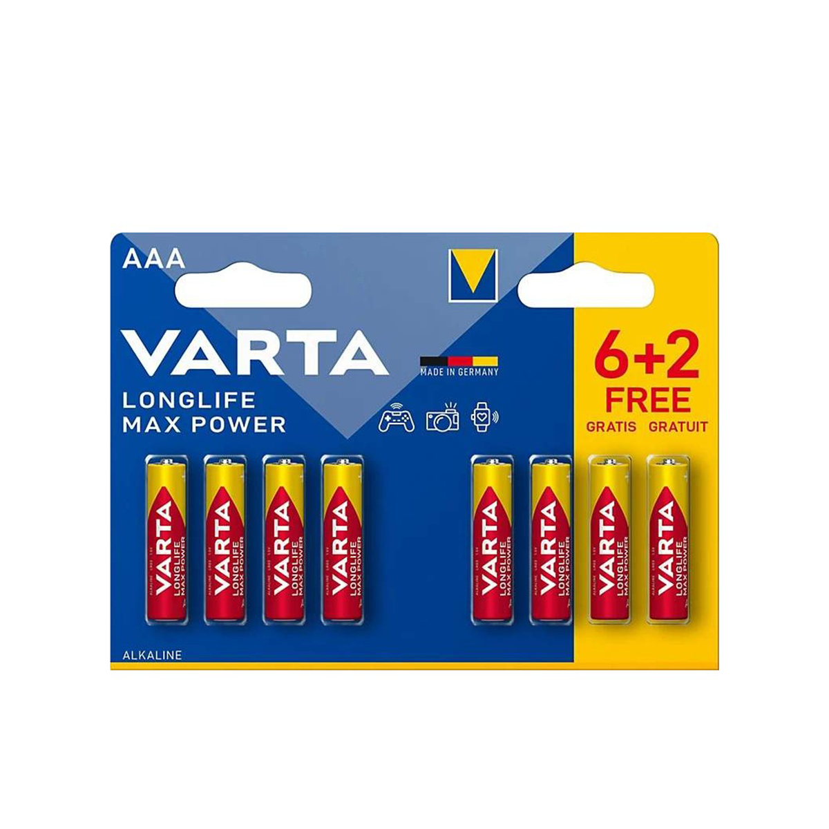 Varta-Longlife Power-LR03 (AAA) (blister de 6+2 gratuites)